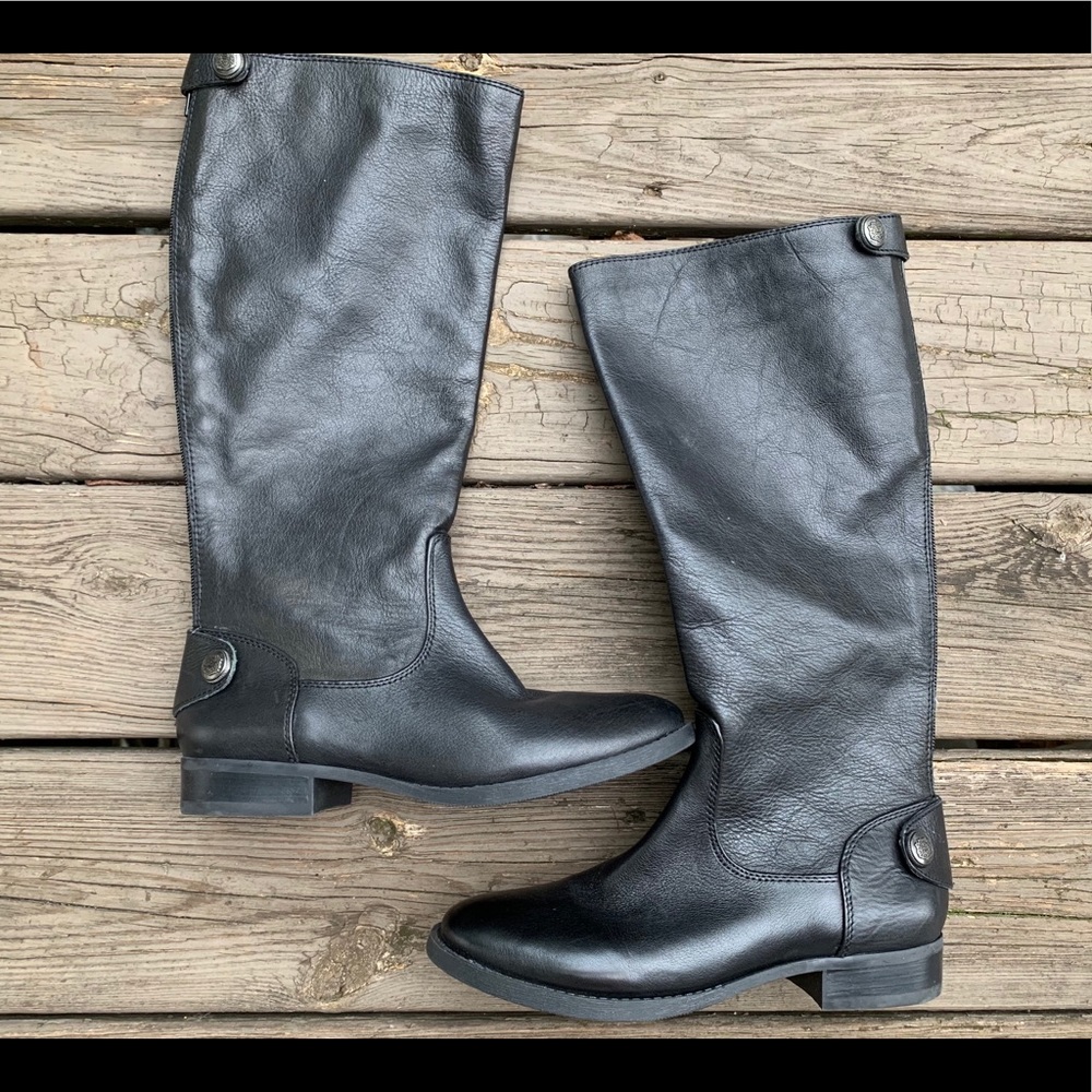 Arturo Chiang Fierce Riding Boot Black Wide Calf